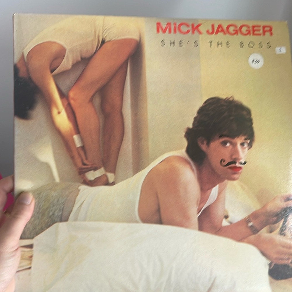 mick jagger she’s the boss vinyl, RARE